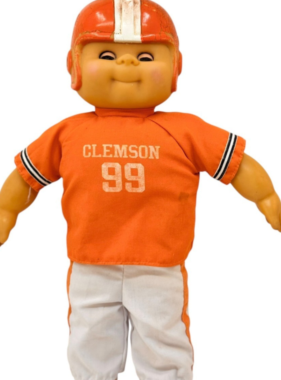 Vintage 1985 Clemson Tigers Football Player Doll Lesney Soft Body NCAA Toy